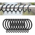 thumbnail image 3 of Accessoires de Rideau Ronds Noirs pour Usage en Magasin 24 Pcs 1.5X1.5X0.5In, 3 of 5