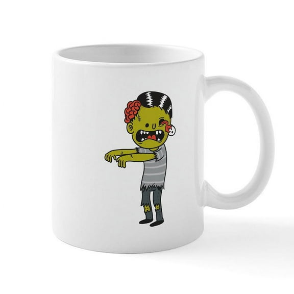 CafePress - Halloween Zombie Mug - 11 oz Ceramic Mug - Novelty Coffee Tea Cup