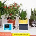 thumbnail image 3 of Dispositivo de riego por goteo para jardín, sistema de temporizador con controlador de doble bomba, dispositivo de riego automático inteligente de energía Solar para plantas, 3 of 5