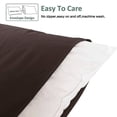 thumbnail image 3 of [Pillowcase]-Ultra Soft Microfiber Body Pillowcase, Cozy Machine Washable long Pillow Cover, Chocolate, 1 Count, Pillow not included, 3 of 5