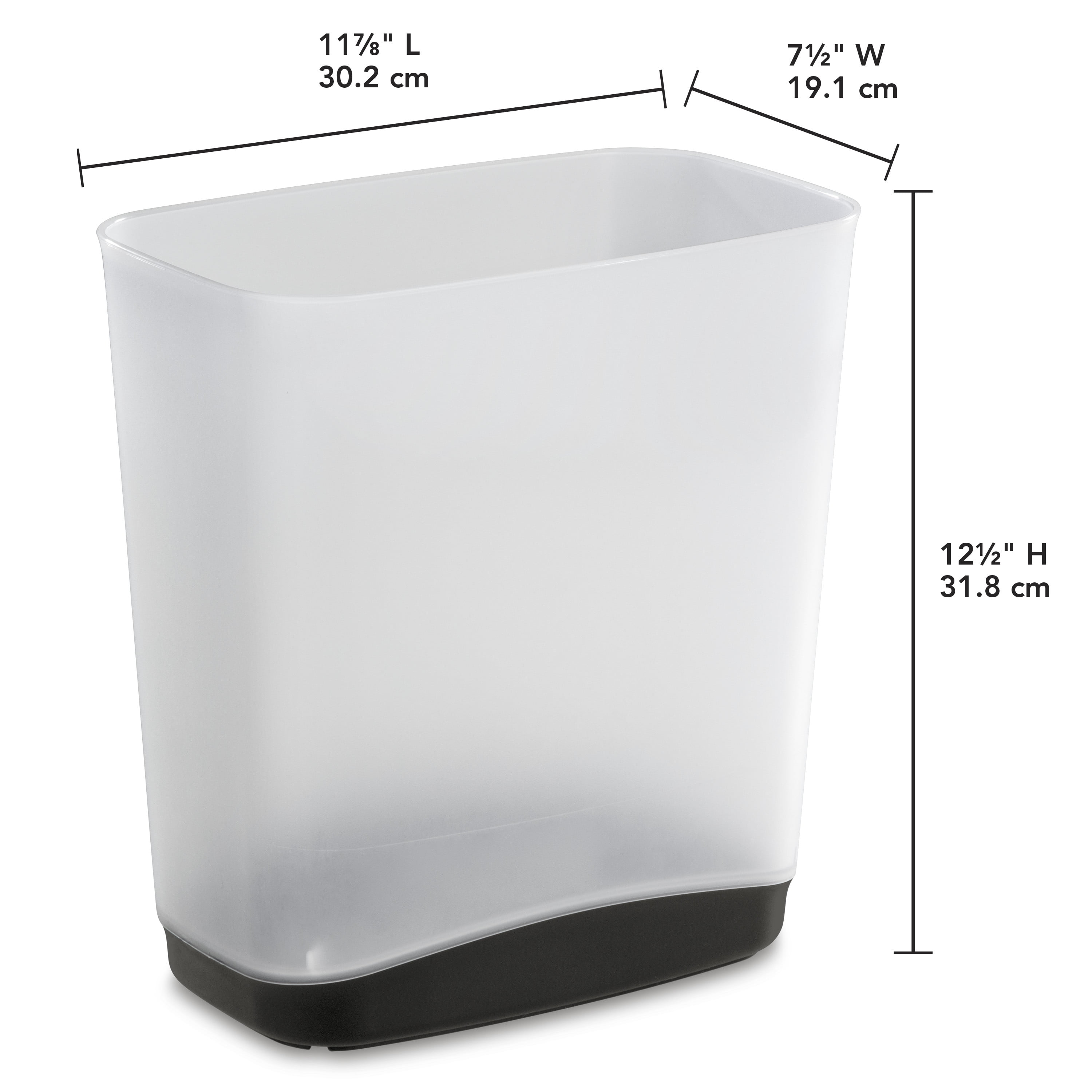Simply Essential Rectangle Step Trash Can - Grey 2.25 gal