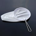 thumbnail image 4 of Stainless Steel Handle Ring Coffee Tea Kitchen Tool Stainless Cloth Strainer Filter Sock Bag M, 4 of 9