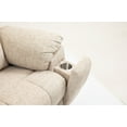 thumbnail image 4 of Electric Lift Recliner Chair with Massage and Heat, Oversized Power Sofa for Big and Tall, 180 Degree Flat Recline, Dual Cup Holders, Cream Velvet, 4 of 9