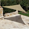 Coolaroo Ready to Hang Outdoor Sun Shade Sail Triangle 90% UV Block Protection for Backyard, Garden, Patio, Playground, 11'10" Triangle, Southern Sunset