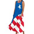 thumbnail image 1 of Vestido de Verano para las Mujeres sin Mangas Impreso Largo Maxi, Suelto Fluido Y Casual Vestido Sexy para las Mujeres, 1 of 5