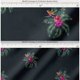 thumbnail image 2 of Soimoi Cotton Cambric Fabric Floral & Leaves Tropical Print Sewing Fabric Yard 42 Inch Wide, 2 of 7