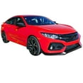 thumbnail image 5 of Ikon Motorsports Compatible with 19-21 Honda Civic CS Style Front Bumper Lip Spoiler - Polyurethane, 5 of 5