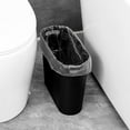 thumbnail image 2 of Small Trash Can Garbage Can Container Bin with Handles 3 Gallons Plastic Wastebasket for Bathrooom, Bedroom, Office, Kitchen, Laundry Room, Dorm Room - Black, 2 of 5
