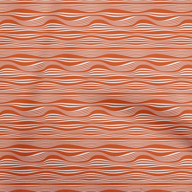 oneOone Cotton Poplin Orange Fabric Abstract Stripe Sewing Craft Projects Fabric Prints By Yard 56 Inch Wide
