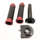 thumbnail image 5 of Adjustabble Par 22 mm Manillar de la motocicleta aleación de aluminio Kit de agarre de mano empuñaduras agarras de barras para crucero de motor en bolsas Paquete rojo Monstrate VI002286-02, 5 of 7