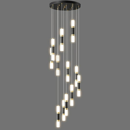 

Kitchen Island Light Fixture Dimmable LED Black Mini Pendant Light Bedroom Bedside Table Black Small Pendant Lighting (2-)