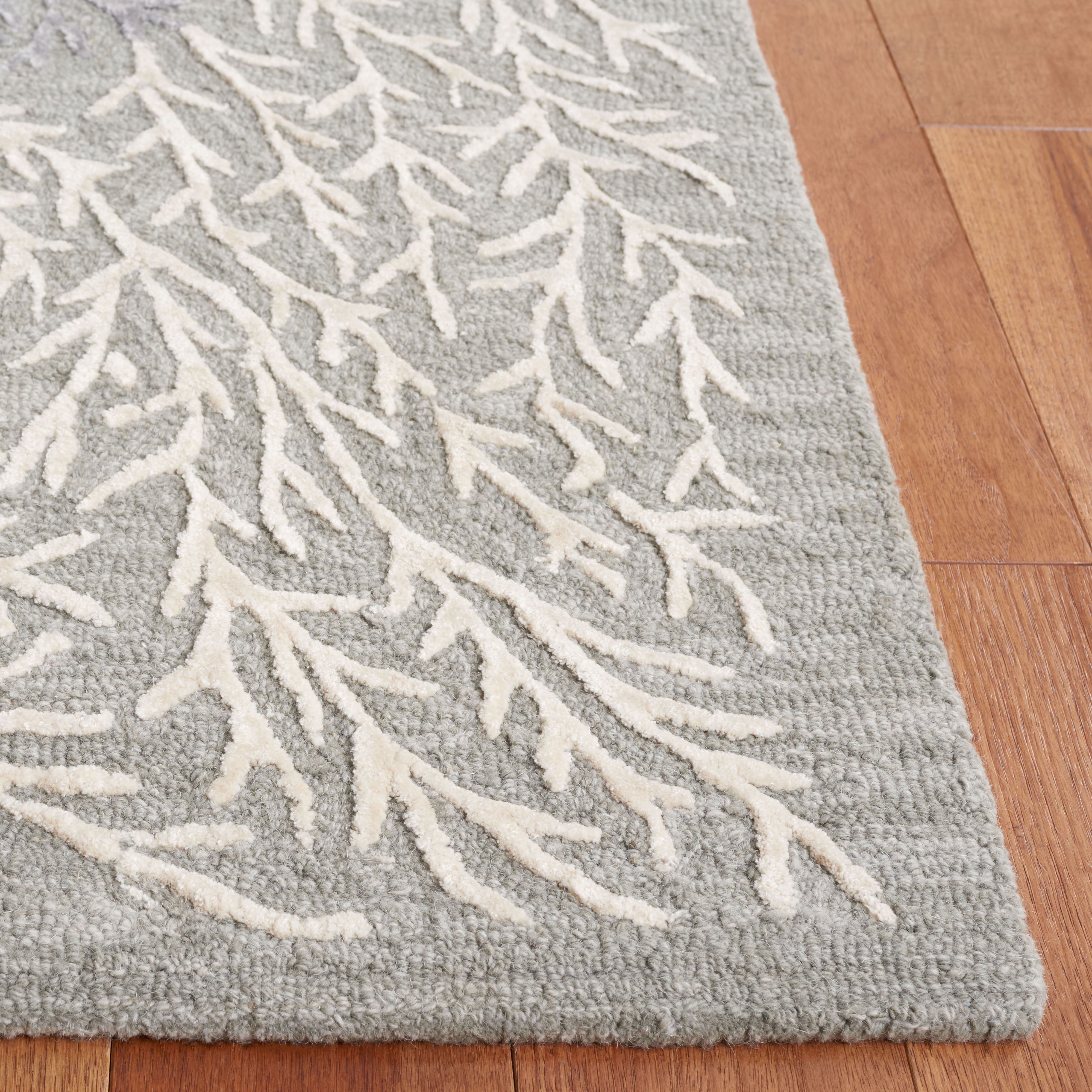 SAFAVIEH Soho Roger Abstract Area Rug, Grey/Ivory, 4' x 6'