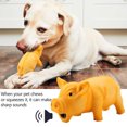 thumbnail image 1 of Colorful Latex Pig-shaped Pets Toys Built-in Whistle Cute Pig Grunting Soft Bite-resistant Chewing Squeak Teeth Cleaning Tool, 1 of 7