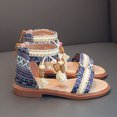 thumbnail image 5 of Godom Sandals for Girls Summer Open Toe Flats Shoes Dress Sandal for Toddler Little Big Kid, 5 of 6