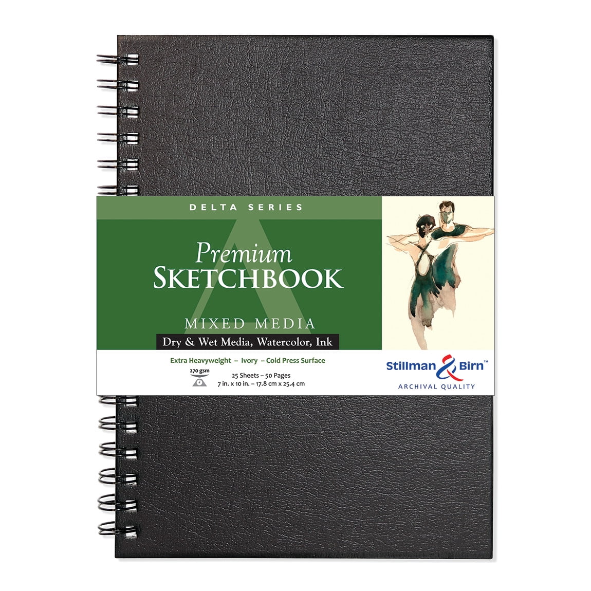 Stillman & Birn Delta Series Premium Wire-Bound Sketchbook, 7' x 10'