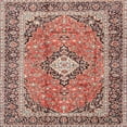 thumbnail image 1 of Ahgly Company Tapis d'Intérieur Carré Traditionnel Brun Rouge Persan, Carré de 4', 1 of 6