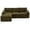 F-Green, variant on Ciphrias 105 Inch L Shaped Sectional Sofa 4 Seat Black Corduroy Couch With Chaise