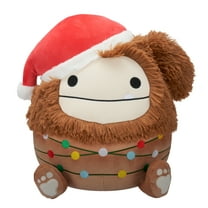 Squishmallows Official 16 inch Benny the Brown Bigfoot With Santa Hat - Child's Ultra Soft Stuffed Plush Toy