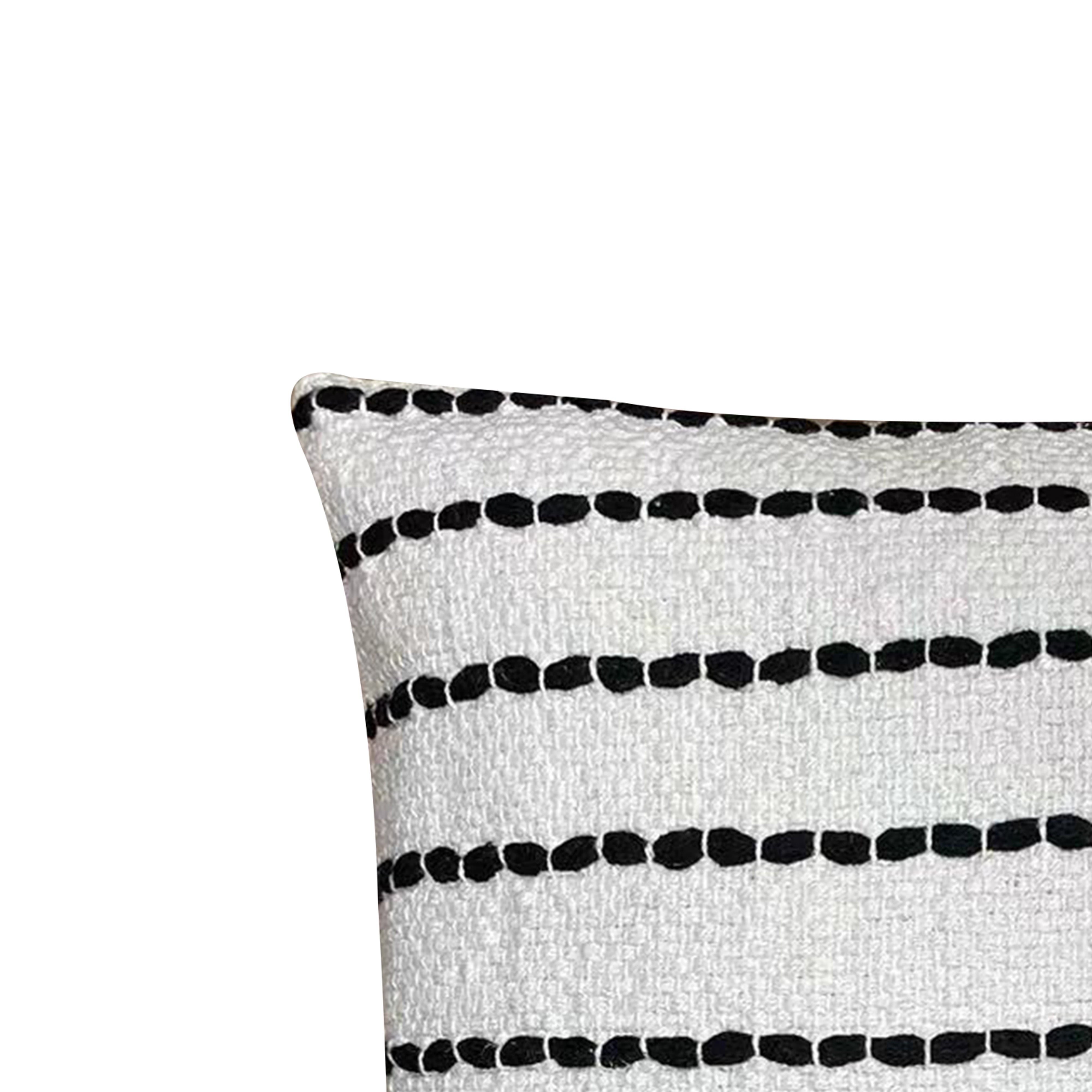Marta Cotton Decorative Throw Pillow 18x18" Beige 1 pack