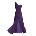 thumbnail image 3 of iEFiEL Women Ladies Chiffon One-shoulder Dress Long Evening Bridesmaid Prom Gown Dress, 3 of 7