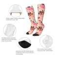 thumbnail image 5 of Fotbe Cow Flower And Heart print Women's Men's Novelty Crew Socks Cotton Socks Knee High Socks for Walking,Running,Nurses,Pregnancy, 5 of 8