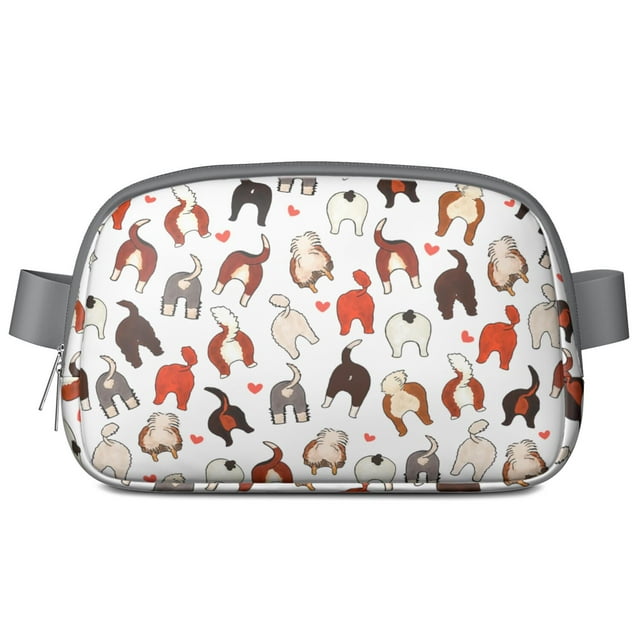 Cat Lover Gift Fanny Pack - Waterproof Waist Bag with Funny Cat Pattern, Adjustable Hands-Free Belt Bag for Running, Festivals & Pet Lovers