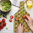 thumbnail image 3 of Honeycomb Cutting Board, Working Bee on Honeycomb Cells Nature Photography Idyllic Scene Composition, Decorative Tempered Glass Cutting and Serving Board, in 3 Sizes, by Ambesonne, 3 of 5