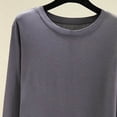 thumbnail image 4 of Trikvn Women's Long Sleeve T-Shirts Basic Crewneck Slim Fit Tops Casual Solid Undershirts Flattering Lightweight Spring Fall Everyday Wear Workout Layering Shirts, 4 of 5
