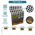 thumbnail image 6 of Sunflowers Truck Table Runner 70 Inches, Botanical Budding Floral Butterfly Plaid Bed Runner Dresser Scarves Tabletop for Indoor Outdoor Parties/Ceremony/Banquet, 13" x 70", 6 of 9
