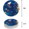 thumbnail image 1 of FMSHPON Marble Pattern Set of 4 Round Coaster for Drinks, Absorbent Ceramic Stone Coasters Cup Mat with Cork Base for Home Kitchen Room Coffee Table Bar Decor, 1 of 6