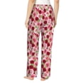 thumbnail image 3 of Picia Rose Flowers Womens Soft Woven Cotton Elastic Waistband Sleep Pajama Pant Lounge Sleep Pant With Pockets And Drawstring-X-Large, 3 of 9