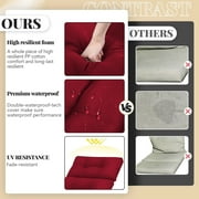 Outdoor Chaise Lounge Cushion 72.8 Sunproof Waterproof Inlife Garden Patio Rocking Chair Cushion