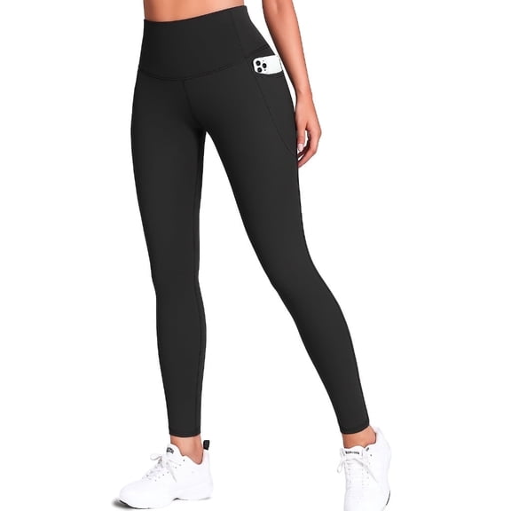 Yogaration Leggings for Women, High Waist Buttery Soft Women's Leggings with Pockets Yoga Pants, Black S-XXL