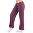 thumbnail image 3 of 24seven Comfort Apparel Plus Size Waffle Fabric Drawstring Lounge Plus SizePants, 3 of 4