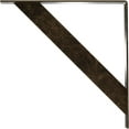 thumbnail image 4 of Ekena Millwork 2"W x 20"D x 20"H Traditional Steel Bracket, Antiqued Pale Gold, 4 of 13