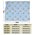 thumbnail image 3 of Kll Fleece Blanket Plush Throw Blanket Cute French Bulldog,Soft Fuzzy Cozy Flannel Blanket For Couch Sofa Bed.(80"X60"), 3 of 9