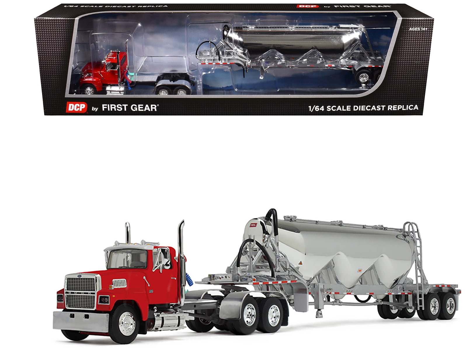Kenworth T880 Day Cab with East Genesis End Dump Trailer Surf Blue