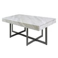 thumbnail image 6 of Furniture of America Vasket Contemporary Metal 3-Piece Coffee Table Set in Gray, 6 of 20