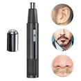 thumbnail image 4 of Recortador de pelo y Carga USB para removedor de limpieza facial Negro Zulema Recortador de pelo de nariz, 4 of 8