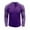 Purple, variant on ZCFZJW Raglan Long Sleeve Polo Shirts for Men Lightweight Casual Patchwork Button Crewneck Pullover Sweatshirts Slim Fit Basic Workout Tees Shirt Black S