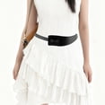 thumbnail image 2 of Unique Bargains 1 Pc Adjustable Waist Belt Bohemian Tie Belt Versatile Pattern Black, 2 of 5