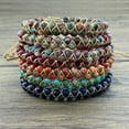 thumbnail image 4 of Bohemian Style Handcrafted Natural Stone Bracelet for Women | Multi-Color 4mm Beads with Golden Accents | Adjustable, Versatile Fashion Accessory for Daily Wear & Vacation | All-Season Comfort and, 4 of 26