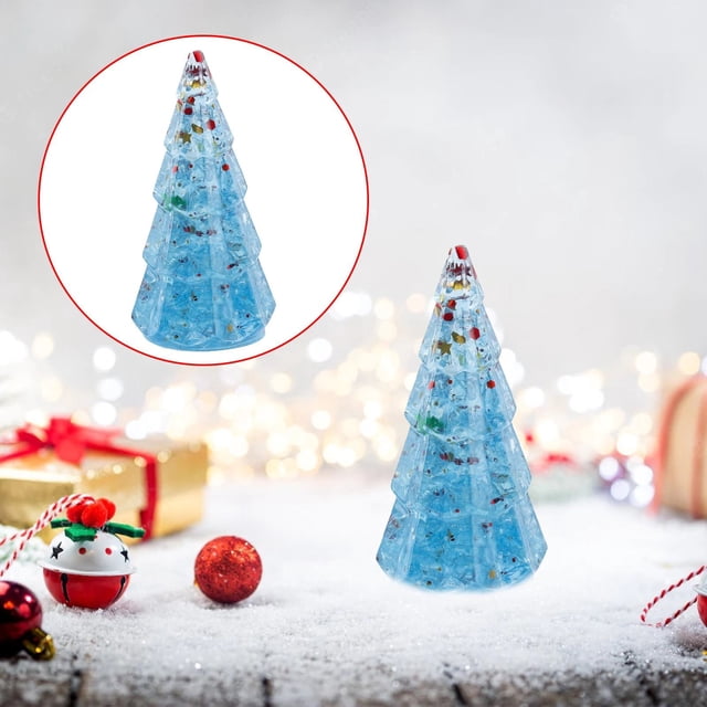 Cqxid Desktop Ornament Under $10 Festival Christmas Tree Statue Christmas Tree Decorations Christmas Decorations Fireplace Desktop Centerpiece With Gift Box