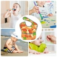 thumbnail image 6 of Bingfone Mess-Proof Baby Bib - Waterproof Bib for Baby Boy or Girl with Food Catcher Pocket, Unisex-Peanuts1, 6 of 6