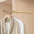 thumbnail image 4 of Tringle de Valet pour Garde-Robe Coulissante, Tringle de Valet Robuste et Ajustable pour Garde-Robe, Buanderie, Chambre, Salle de Bain (Or), 4 of 5