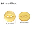 thumbnail image 2 of Uxcell 12pcs 20L Orange Round Sewing Buttons 12.5mm 1/2" Resin 2-Hole Fish Eye Craft Replacement Button for Craft Decoration Pants Dress Skirt Clothing Fastener Buttons, 2 of 6