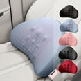 thumbnail image 2 of Lumbar Support Pillow for Car Driving Seat Relax Soft Lower Back Support Home Office Chair Cushion Desk Accessories Waist Pain Relief, Black, 2 of 9