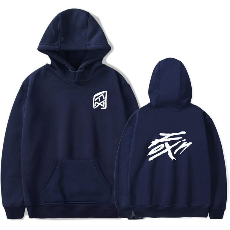 Ateez Merch Mingi Fixon Hooded Drawstring Pocket Sweatshirt
