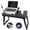 Black, variant on Multifunctional Foldable Laptop Desk with Cooling Fan & LED Light - Black