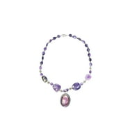 Mogul Gift Statement Jewelry Purple Amethyst Beads Artisan Crafted Stones Necklaces